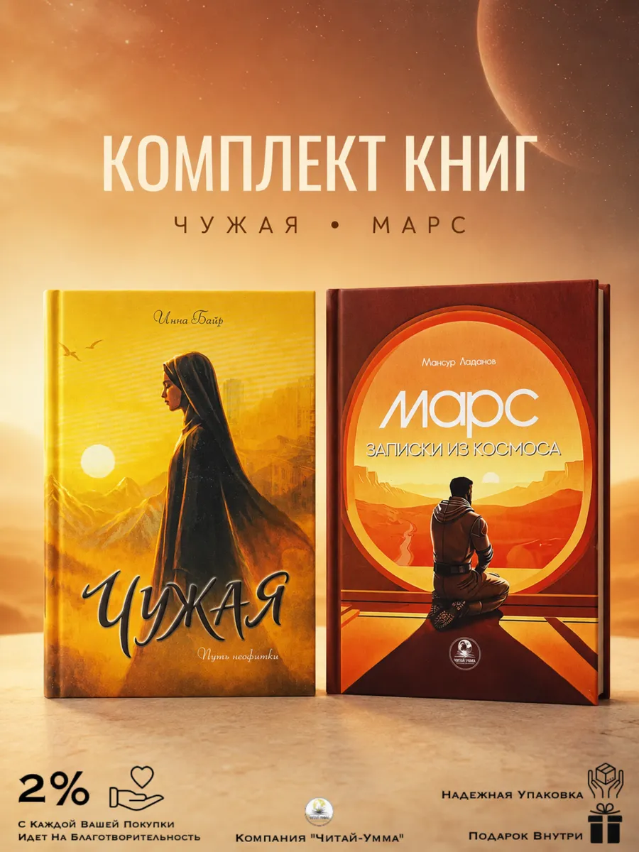 Комплект книг Чужая и Марс. Записки из космоса